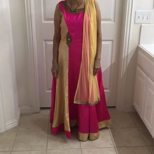 Anarkali gown indian saree